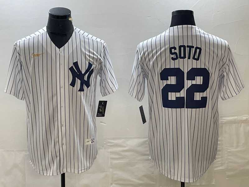 Men's New York Yankees #22 Juan Soto White Throwback Stitched MLB Cool Base Nike Jersey,We sell and wholesale Men's New York Yankees #22 Juan Soto White Throwback Stitched MLB Cool Base Nike Jersey on line form chian!